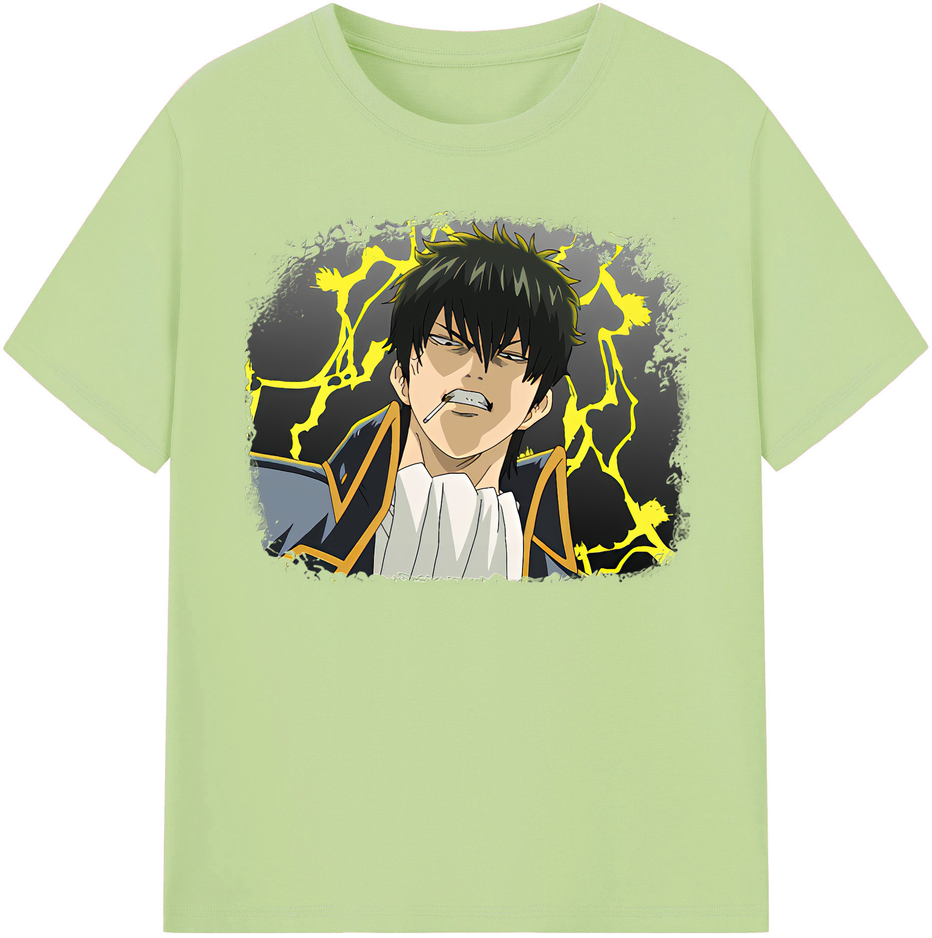 （画像用） ぎんたま 坂田銀時（さかたぎんとき） 神楽 志村新八（しむら しんぱち） GINTAMA Sakata Gintoki Kagura Shimura Shinpachi 綿100％半袖Tシャツ（フロントプリント）